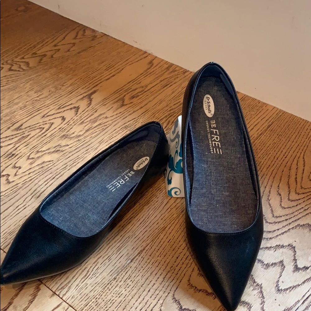 Dr Scholl’s black pointy toe ballet flat